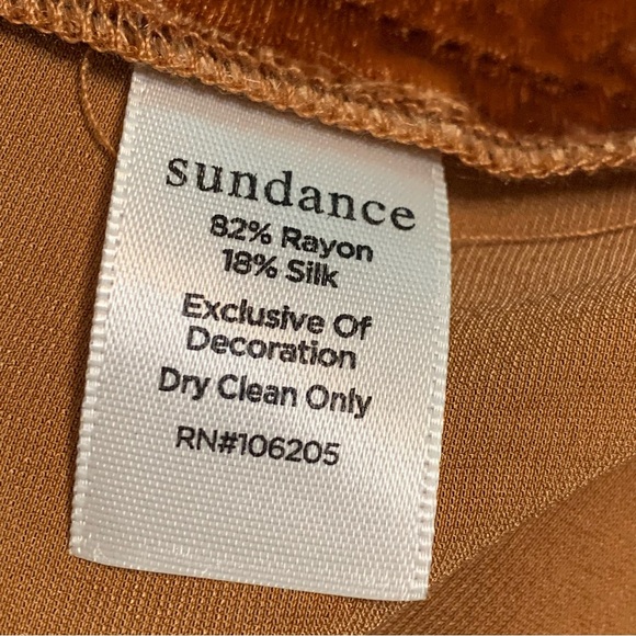 Sundance Rust Velvet Tunic with Cream Embroidery - Picture 11 of 13